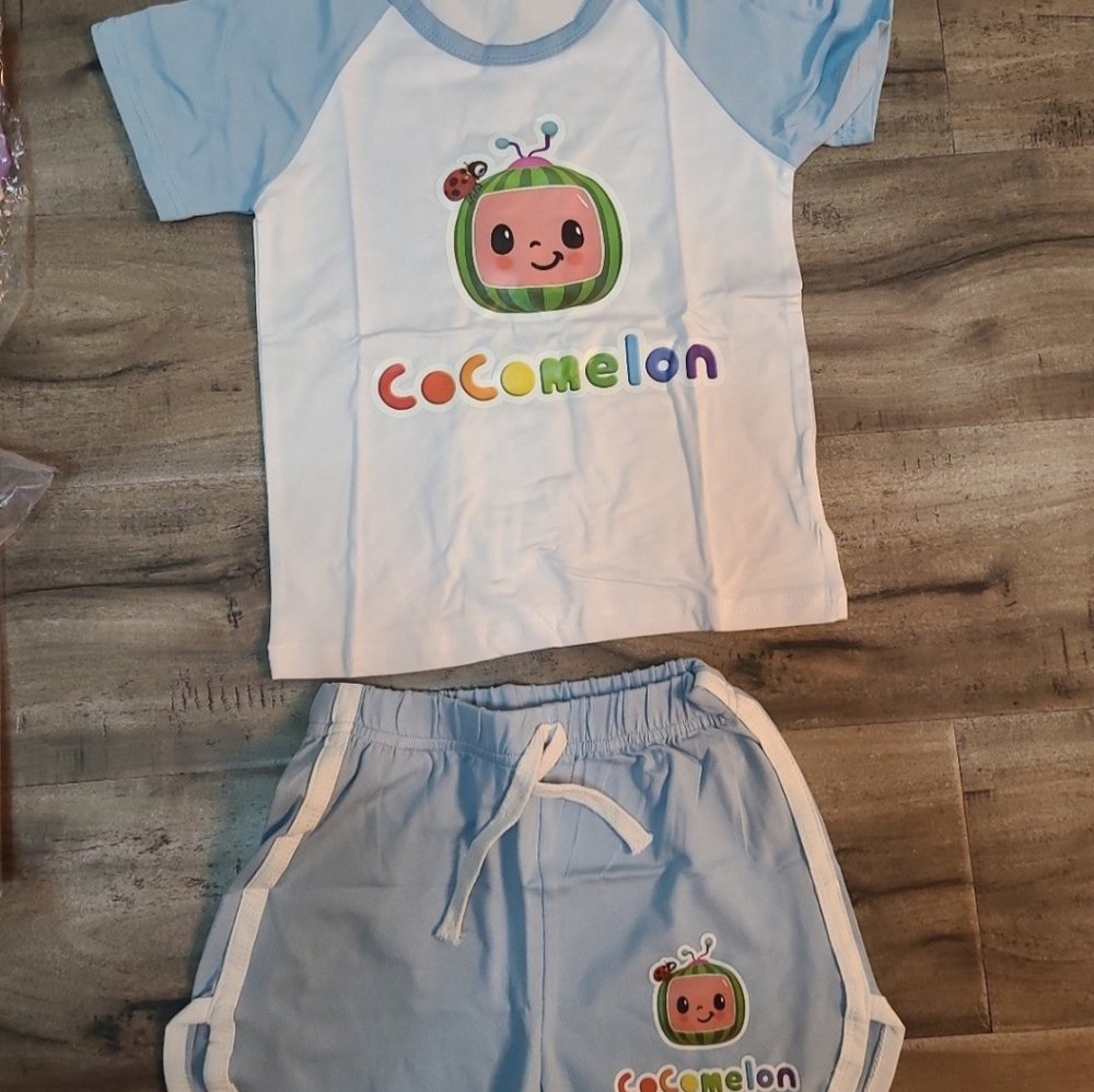 Cocomelon shorts and shirt